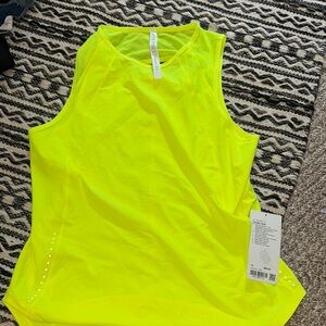 Lululemon Athletica Yellow Sleeveless Muscle Tee